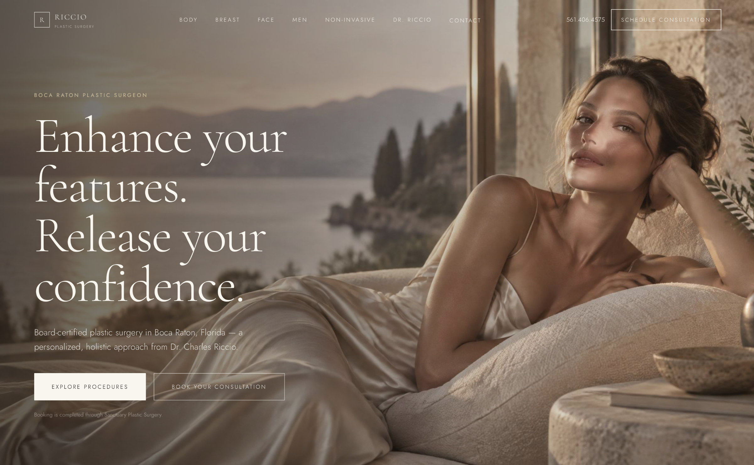 Riccio Plastic Surgery website design